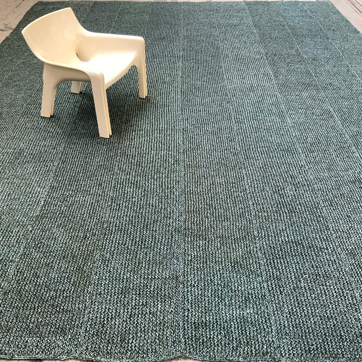 Fiqueteppich Maglia classico 30263 azurblau meliert 400 x 510 cm