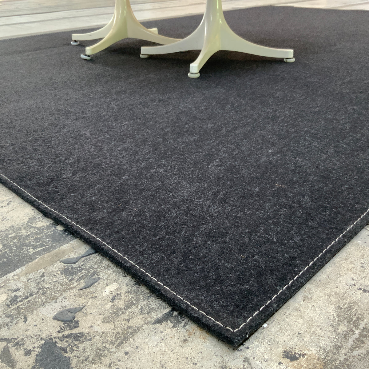 Wollteppich Feltro Color 70036 anthrazit meliert 170 x 260 cm