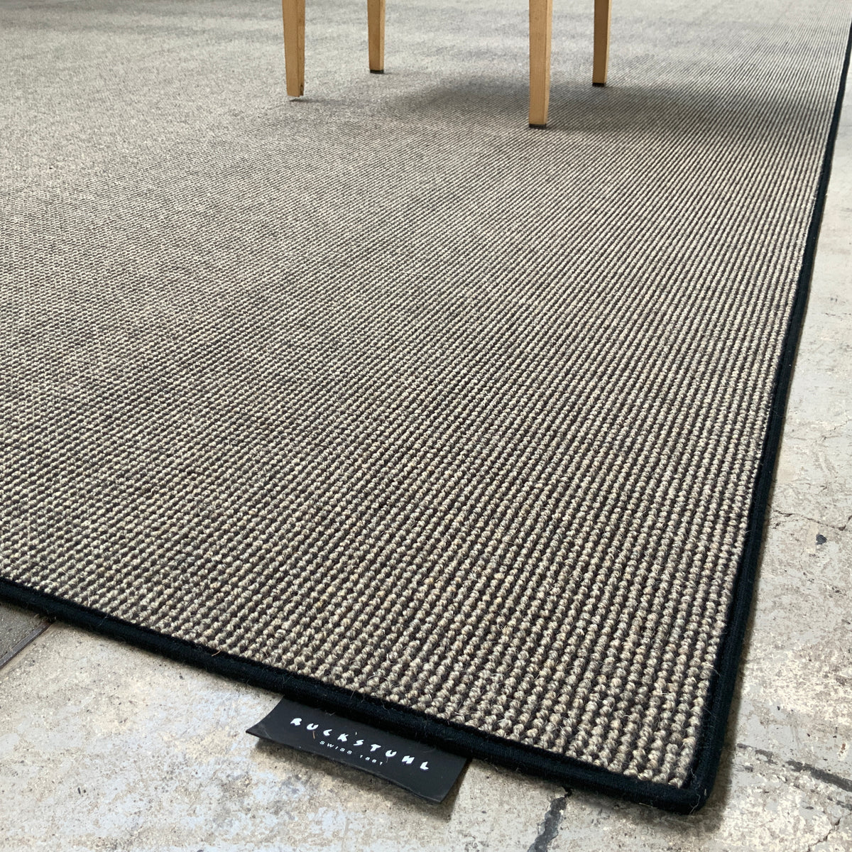 Haargarn-/Wollteppich Trap 240 schwarz-natur 250 x 380 cm