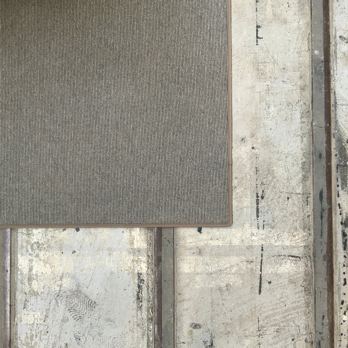 Schurwollteppich antistatisch Flatwool Stripe 289 beige-blau 230 x 290 cm