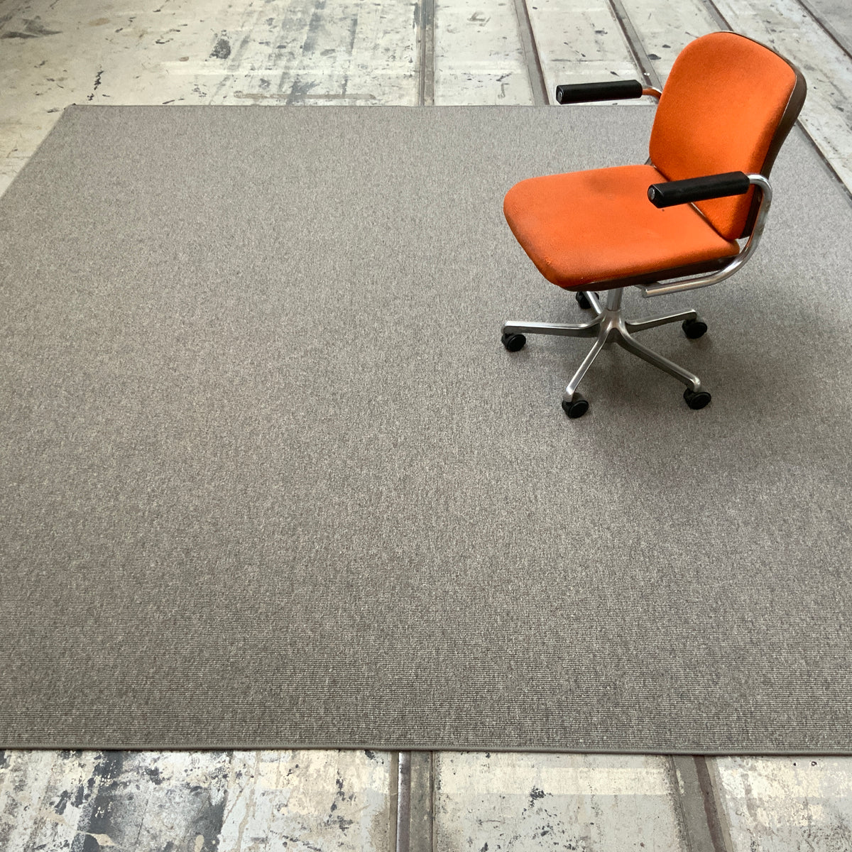 Haargarn-/Schurwollteppich Rep 653 grau 300 x 300 cm