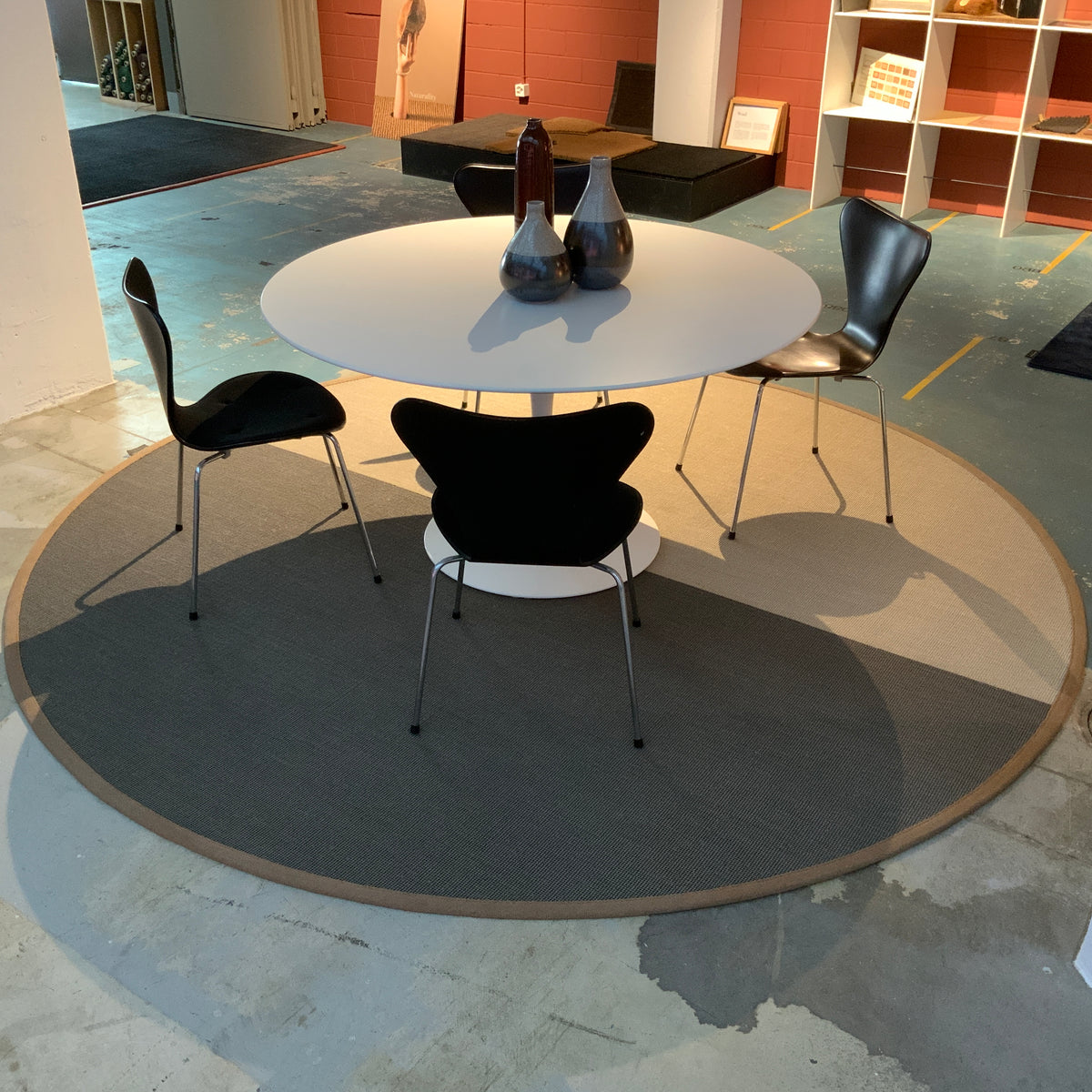 Sisalteppich Jaipur 60015 schiefer / 20243 sand Ø 280 cm