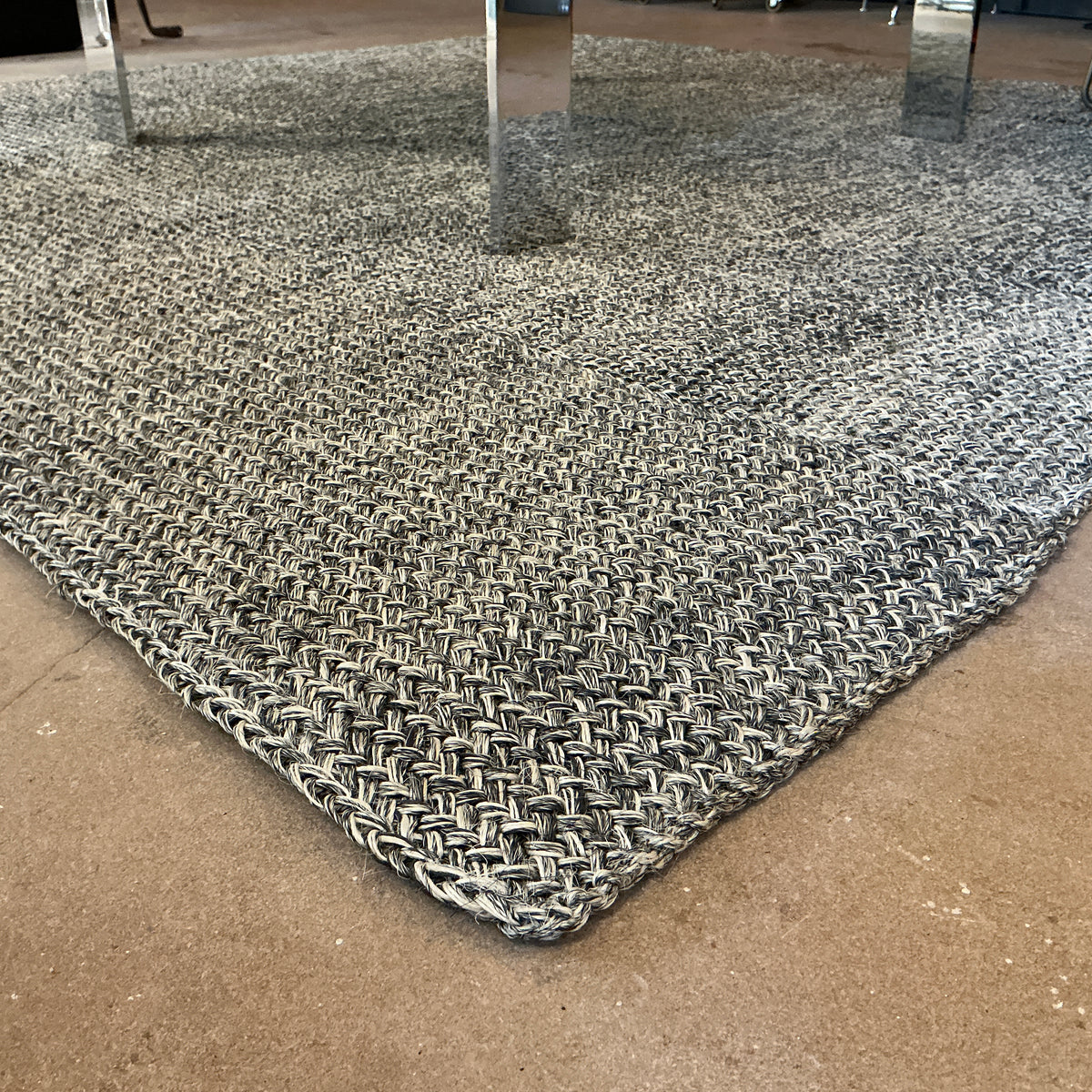 Fiqueteppich Maglia classico 60352 dunkelgrau meliert ca. 220 x 240 cm