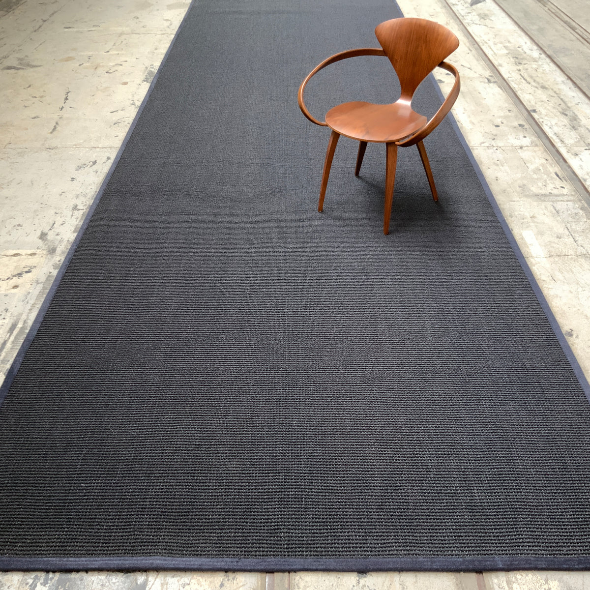 Kokosteppich Calicut 617 indigo 197 x 660 cm