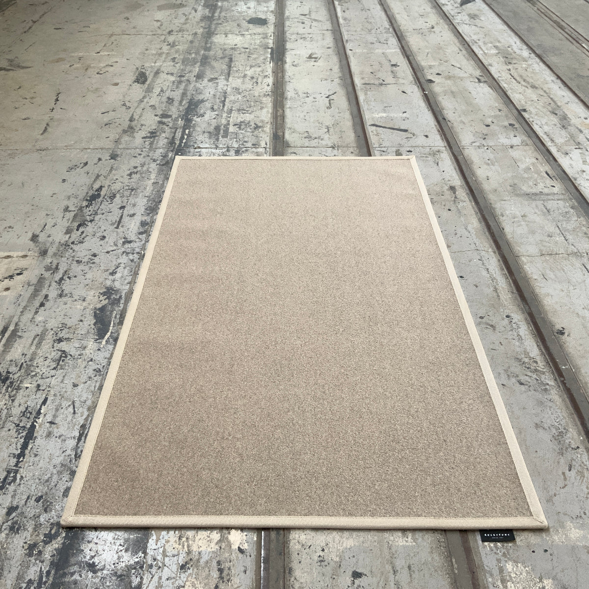 Schurwollteppich antistatisch Rollerwool 230 hellbeige 132 x 230 cm