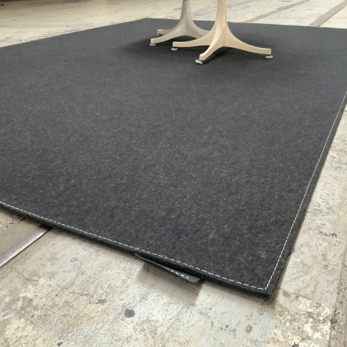 Wollteppich Feltro Color 70036 anthrazit meliert 170 x 260 cm