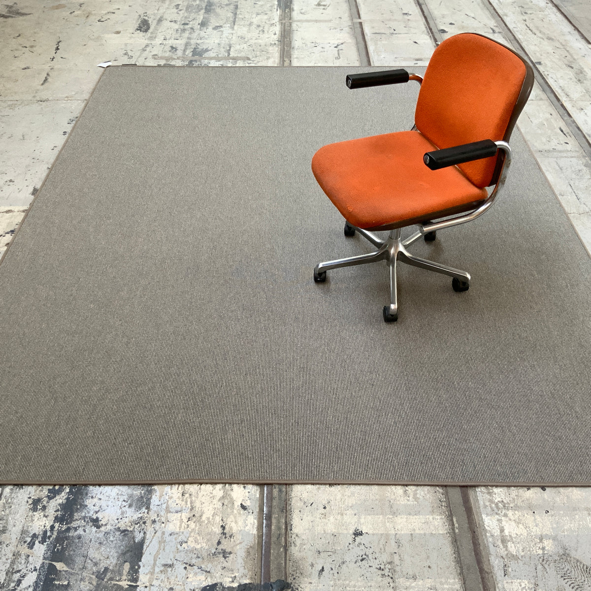 Schurwollteppich antistatisch Flatwool Stripe 289 beige-blau 230 x 290 cm