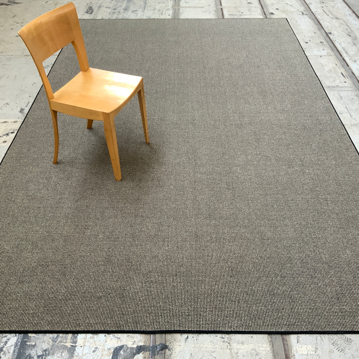 Haargarn-/Wollteppich Trap 240 schwarz-natur 225 x 350 cm