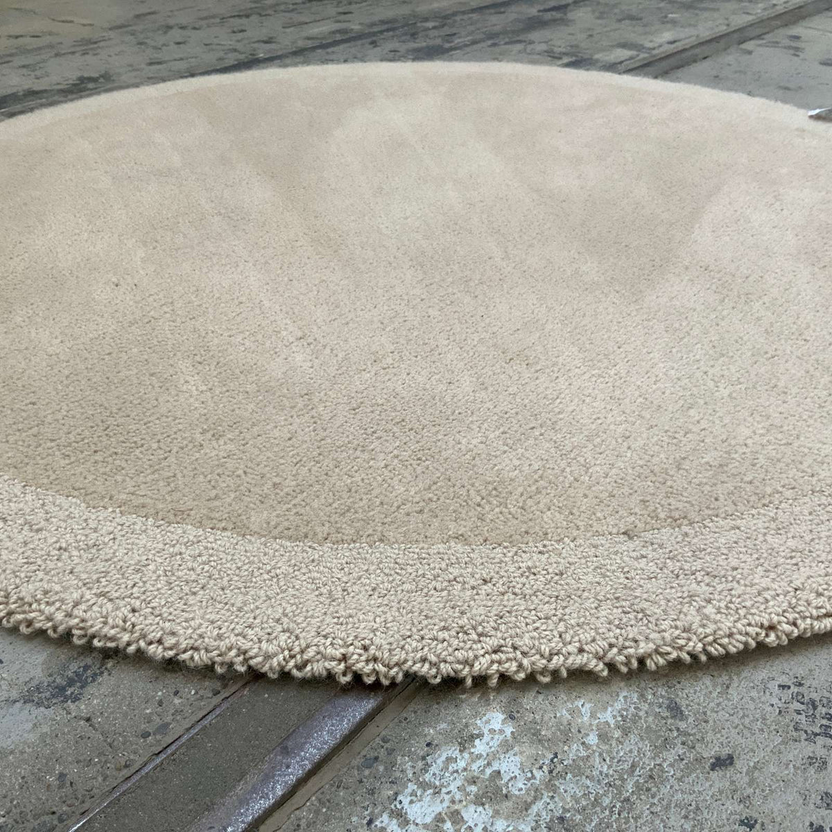 Wollteppich Velvet 13 20487 pearl Ø 130 cm