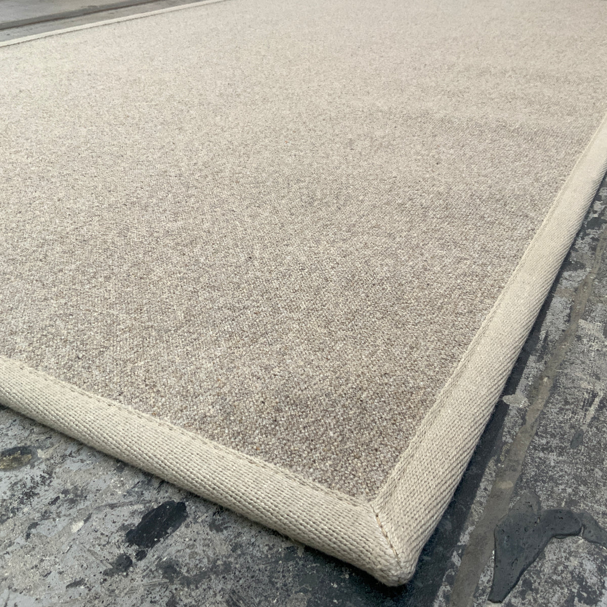 Schurwollteppich antistatisch Rollerwool 230 hellbeige 132 x 230 cm