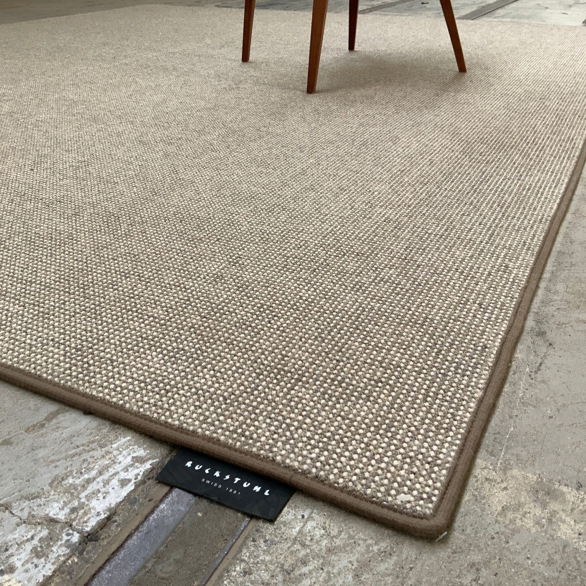 Ruckstuhl Haargarn-/Wollteppich Trap 283 beige-natur 223 x 260 cm