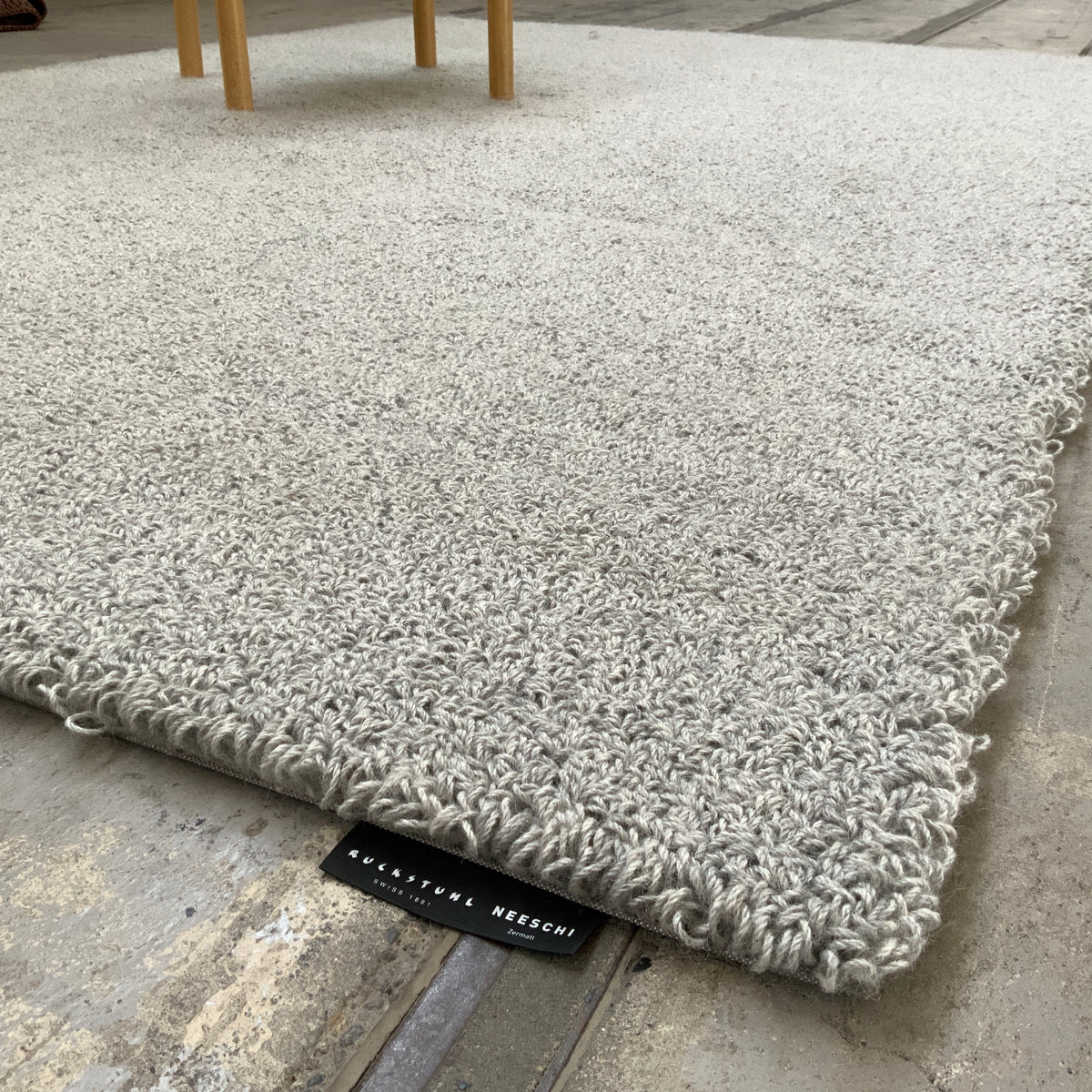 Schurwollteppich Horu 60377 naturgrau 200 x 300 cm