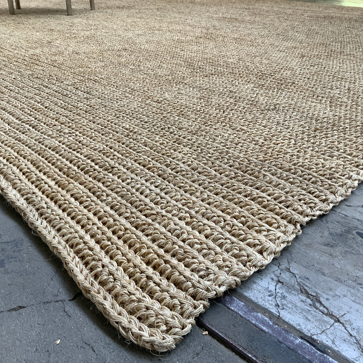 Fiqueteppich Maglia canales 20472 beige meliert ca. 400 x 430 cm