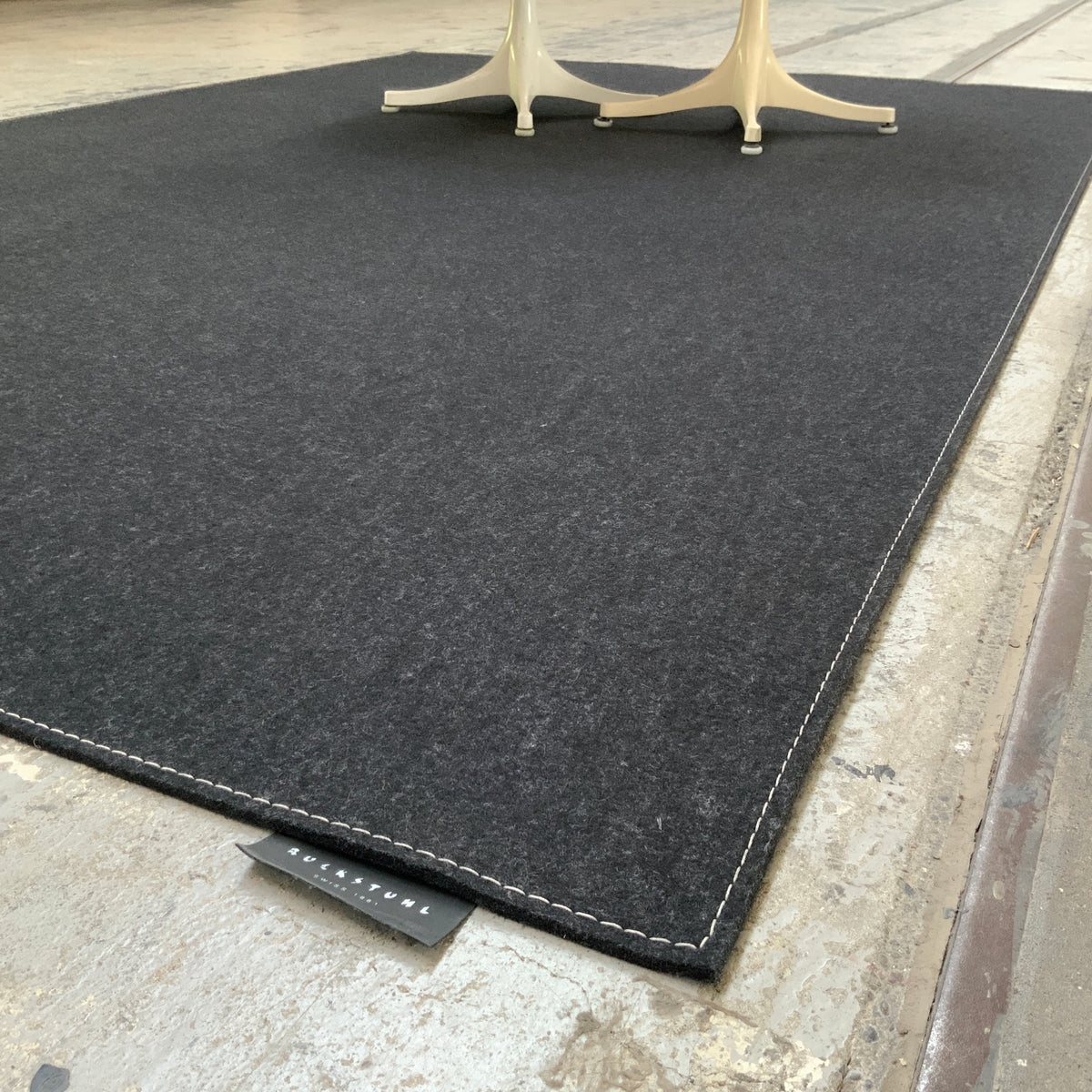 Wollteppich Feltro Color 70036 anthrazit meliert 170 x 260 cm