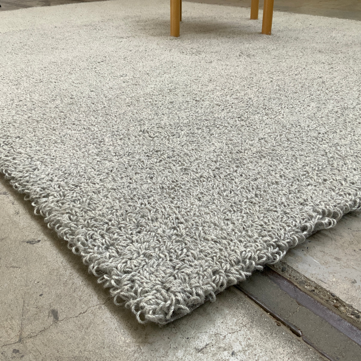 Schurwollteppich Horu 60377 naturgrau 200 x 300 cm