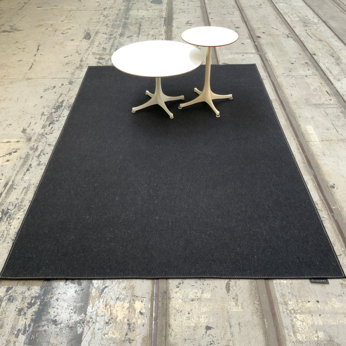 Wollteppich Feltro Color 70036 anthrazit meliert 170 x 260 cm