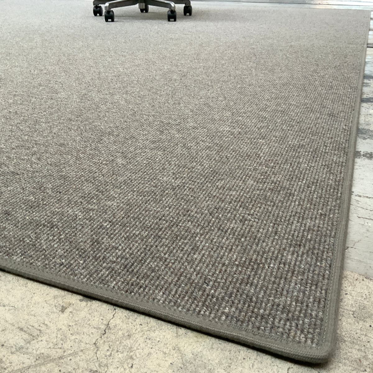 Haargarn-/Schurwollteppich Rep 653 grau 300 x 300 cm