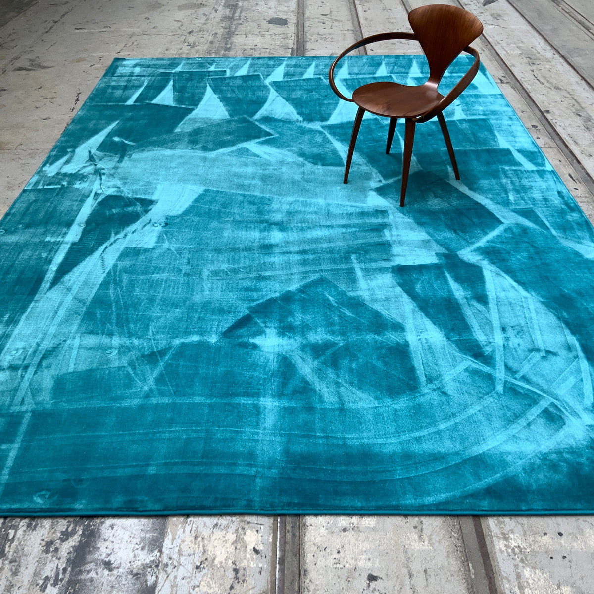 Viskoseteppich Madison 30240 türkis 275 x 400 cm