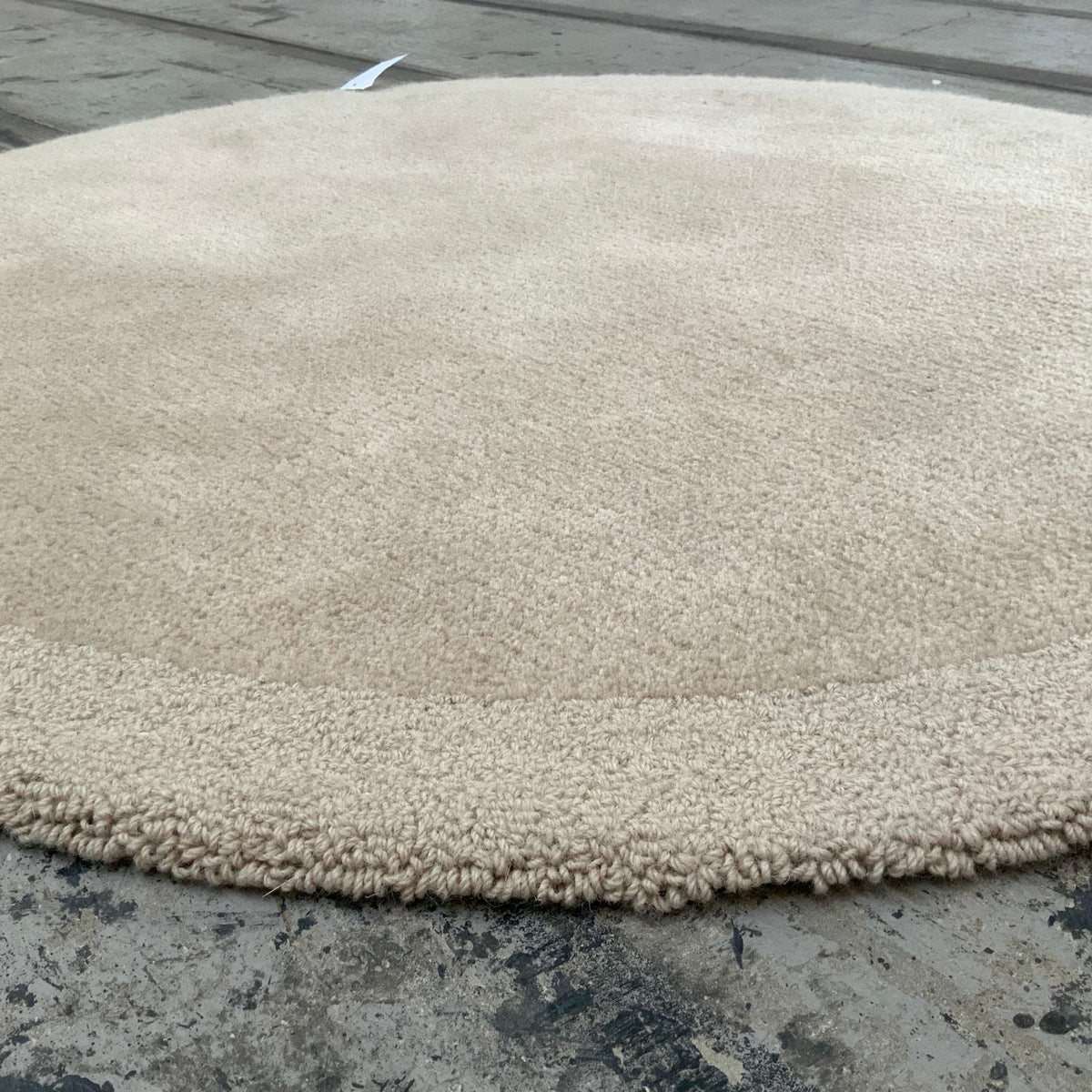 Wollteppich Velvet 13 20487 pearl Ø 130 cm