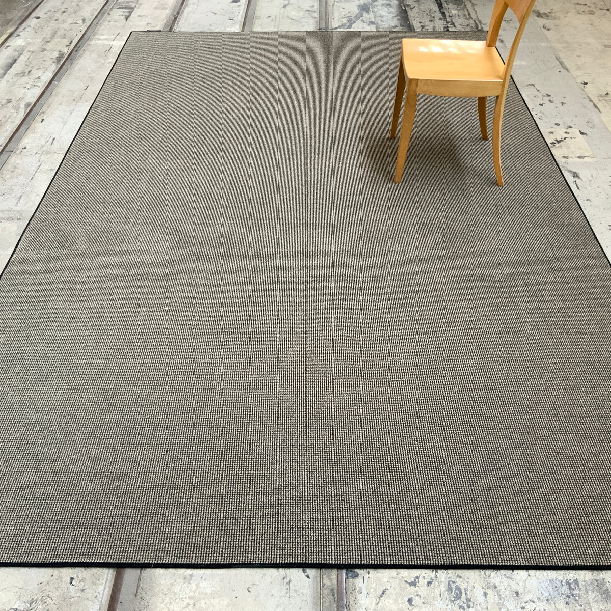 Haargarn-/Wollteppich Trap 240 schwarz-natur 225 x 350 cm