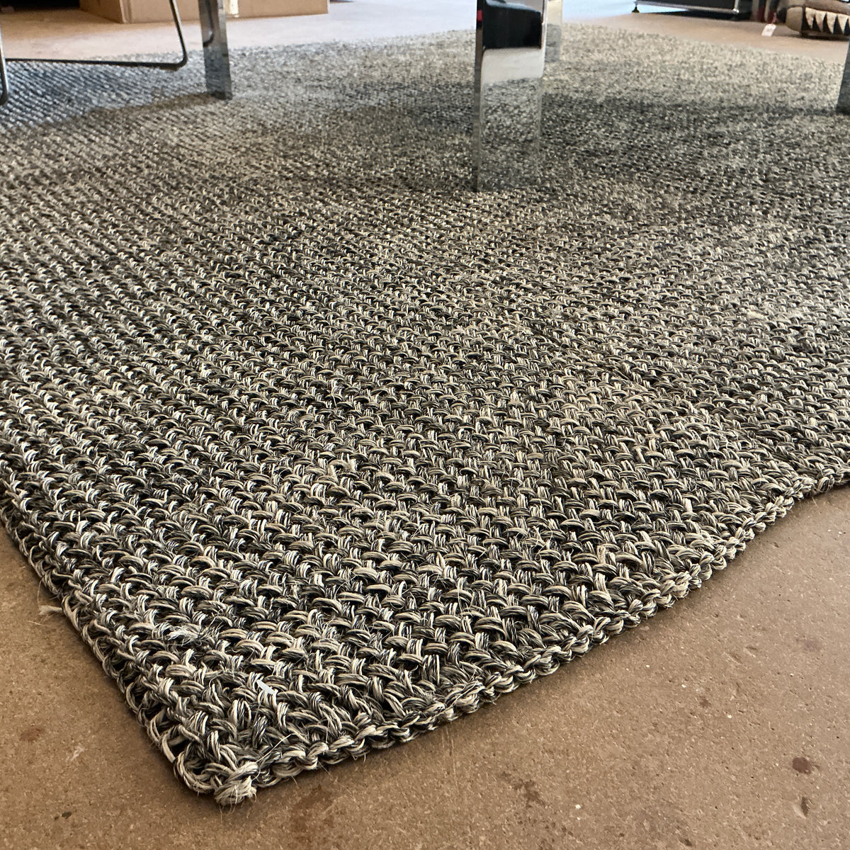 Fiqueteppich Maglia classico 60352 dunkelgrau meliert ca. 220 x 240 cm