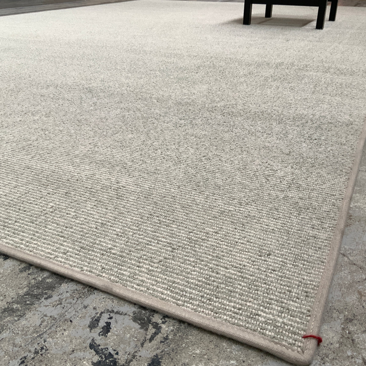 Leinenteppich Line 999 hellgrau meliert 250 x 400 cm