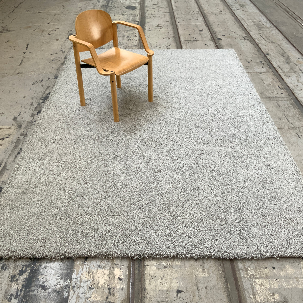 Schurwollteppich Horu 60377 naturgrau 200 x 300 cm
