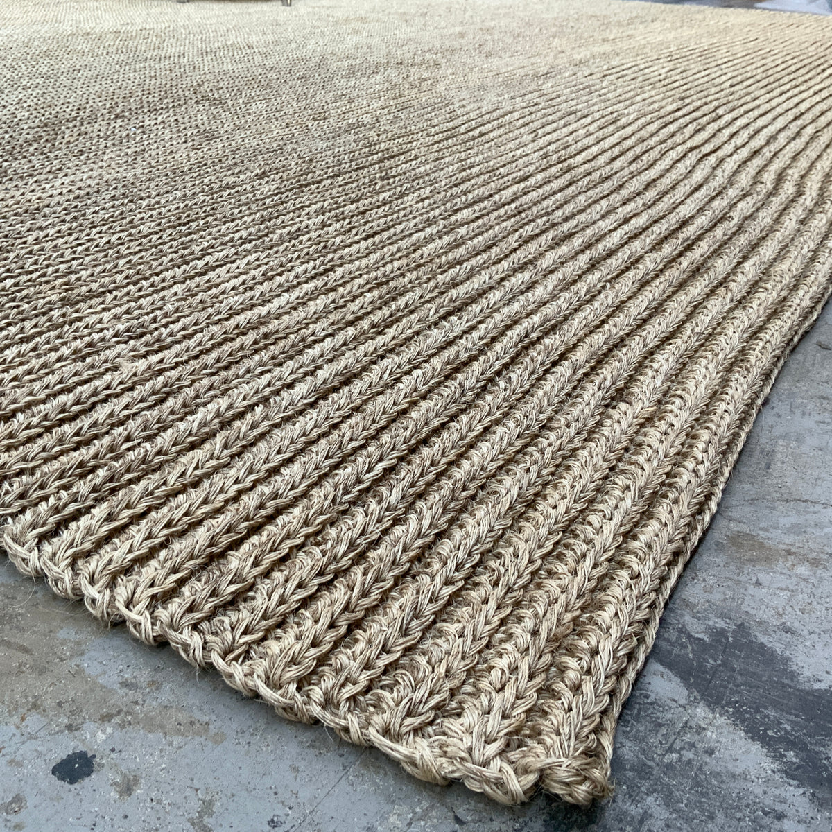 Fiqueteppich Maglia canales 20472 beige meliert ca. 400 x 430 cm