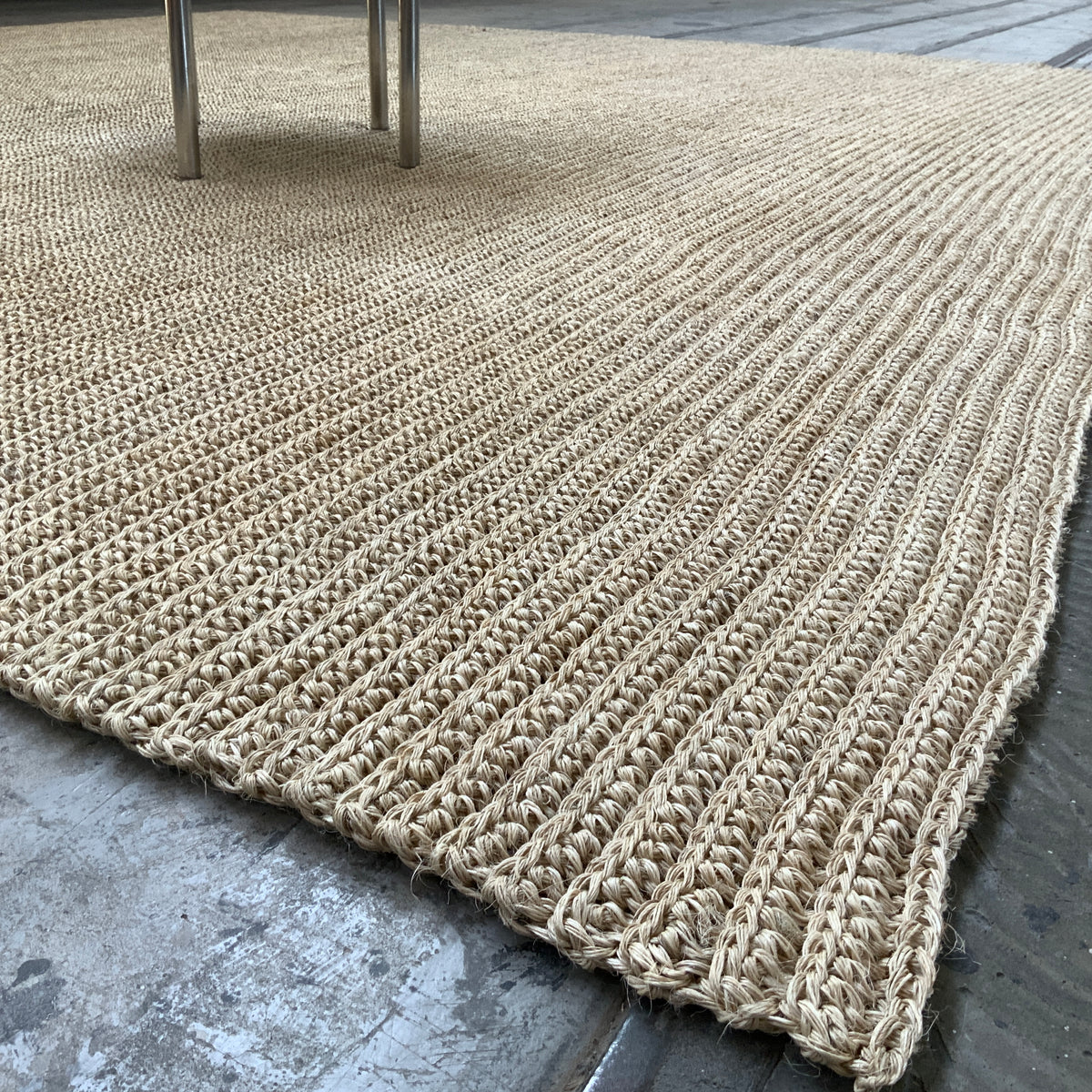 Fiqueteppich Maglia canales 20472 beige meliert ca. 400 x 430 cm