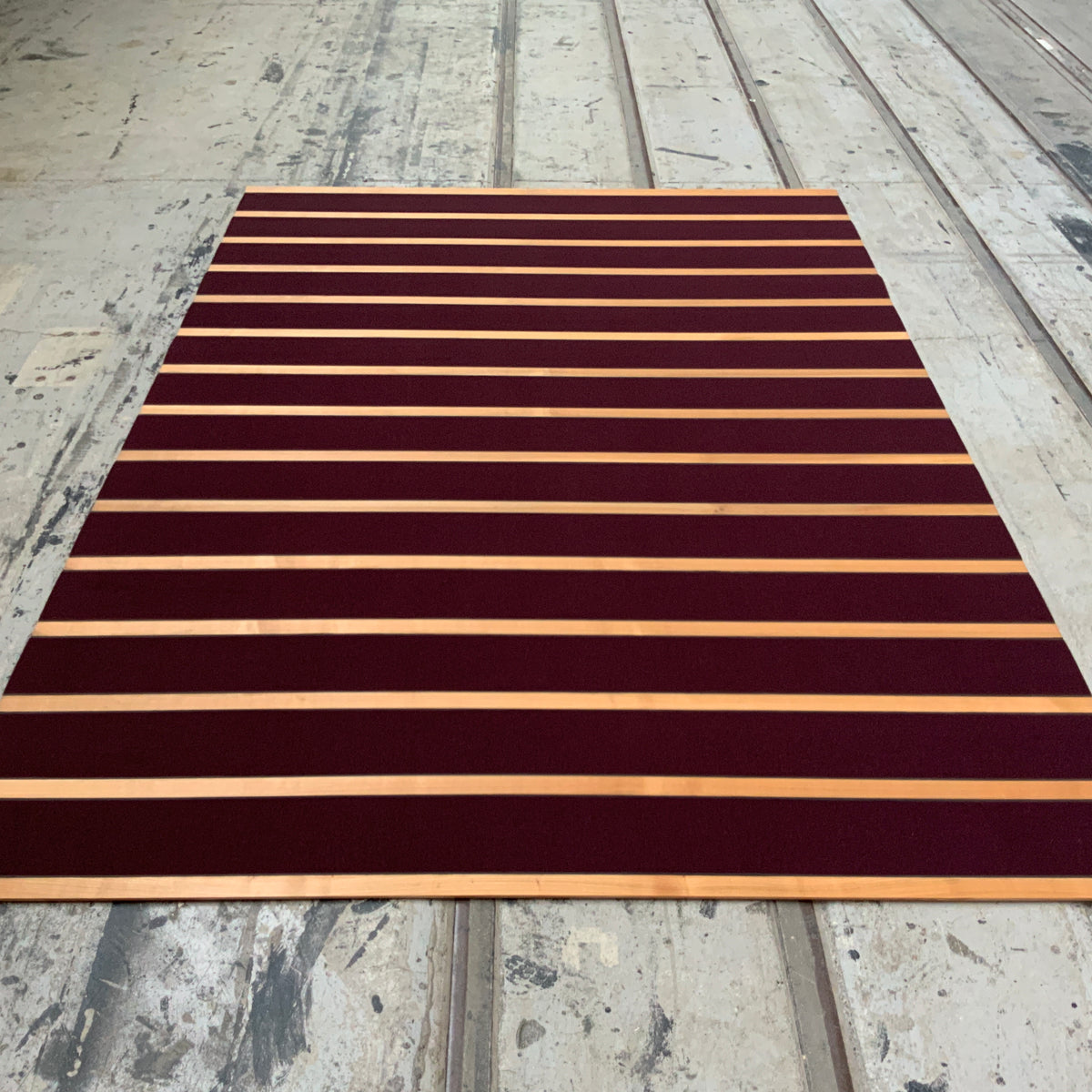 Feltro Legno  aubergine-Elsbeere