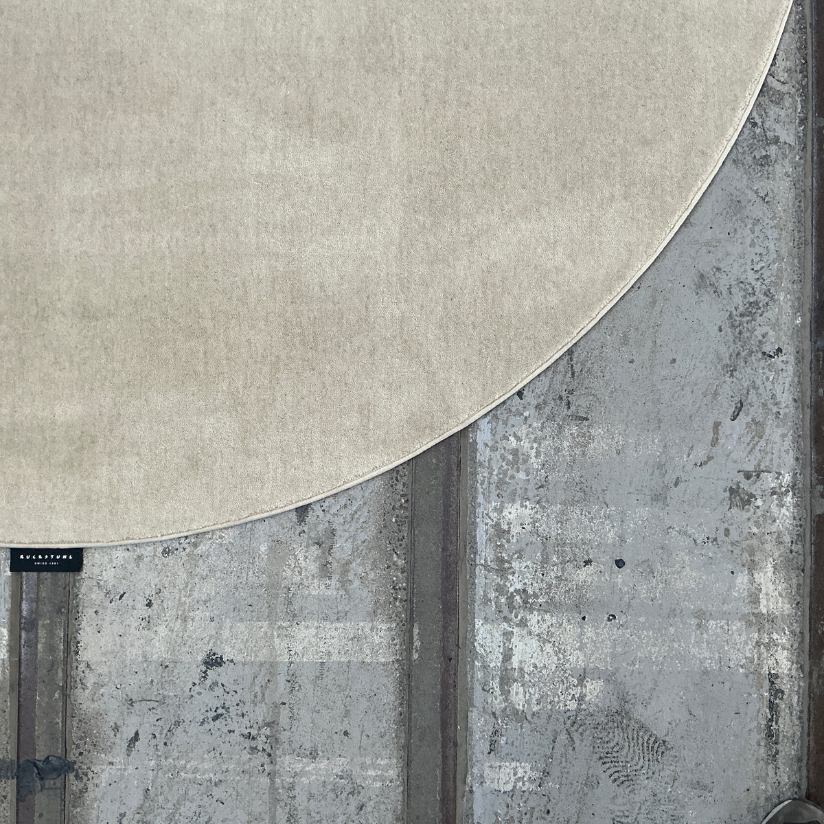 Woll-/Viskoseteppich Hampton 60314 beige Ø 200 cm