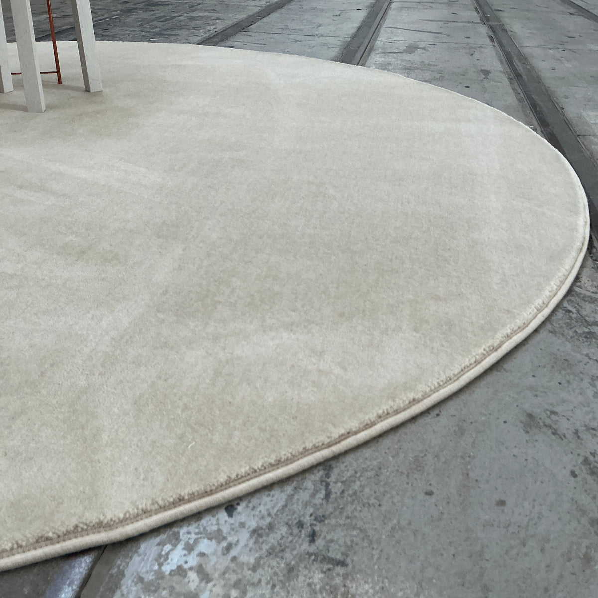 Woll-/Viskoseteppich Hampton 60314 beige Ø 200 cm