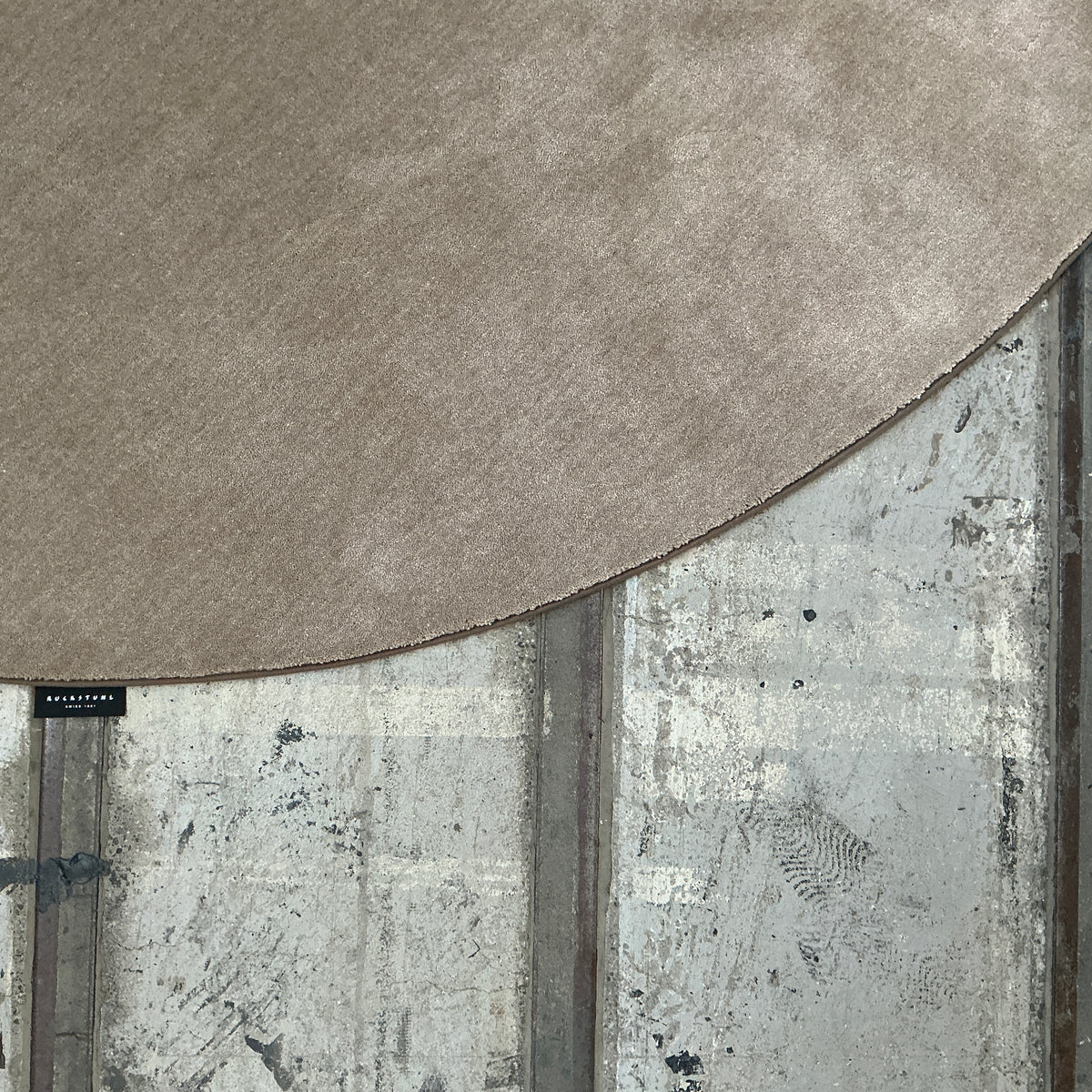 Woll-/Viskoseteppich Hampton 60309 dunkelbeige Ø 260 cm