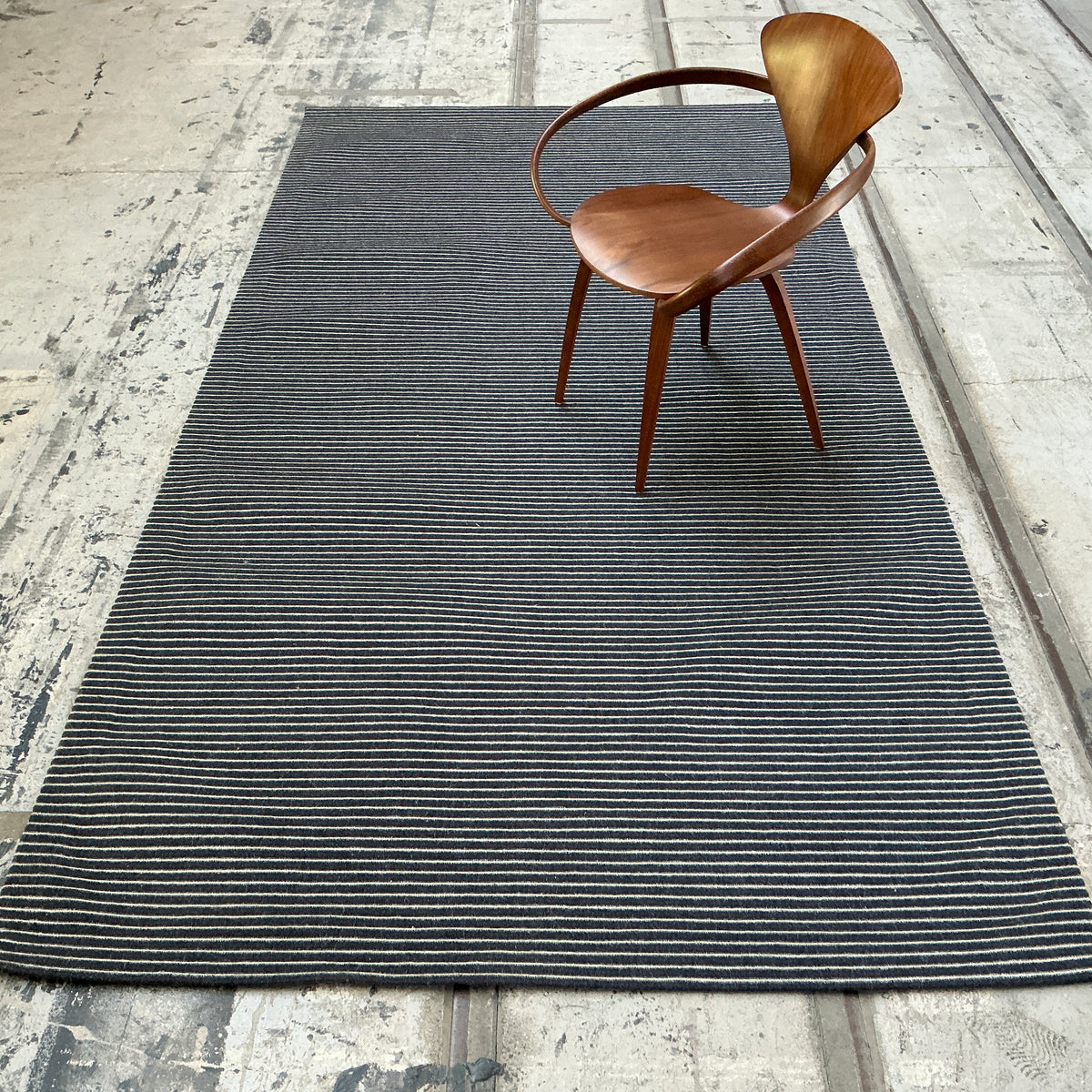 Haargarn-/Wollteppich Element 712 schwarz 160 x 300 cm