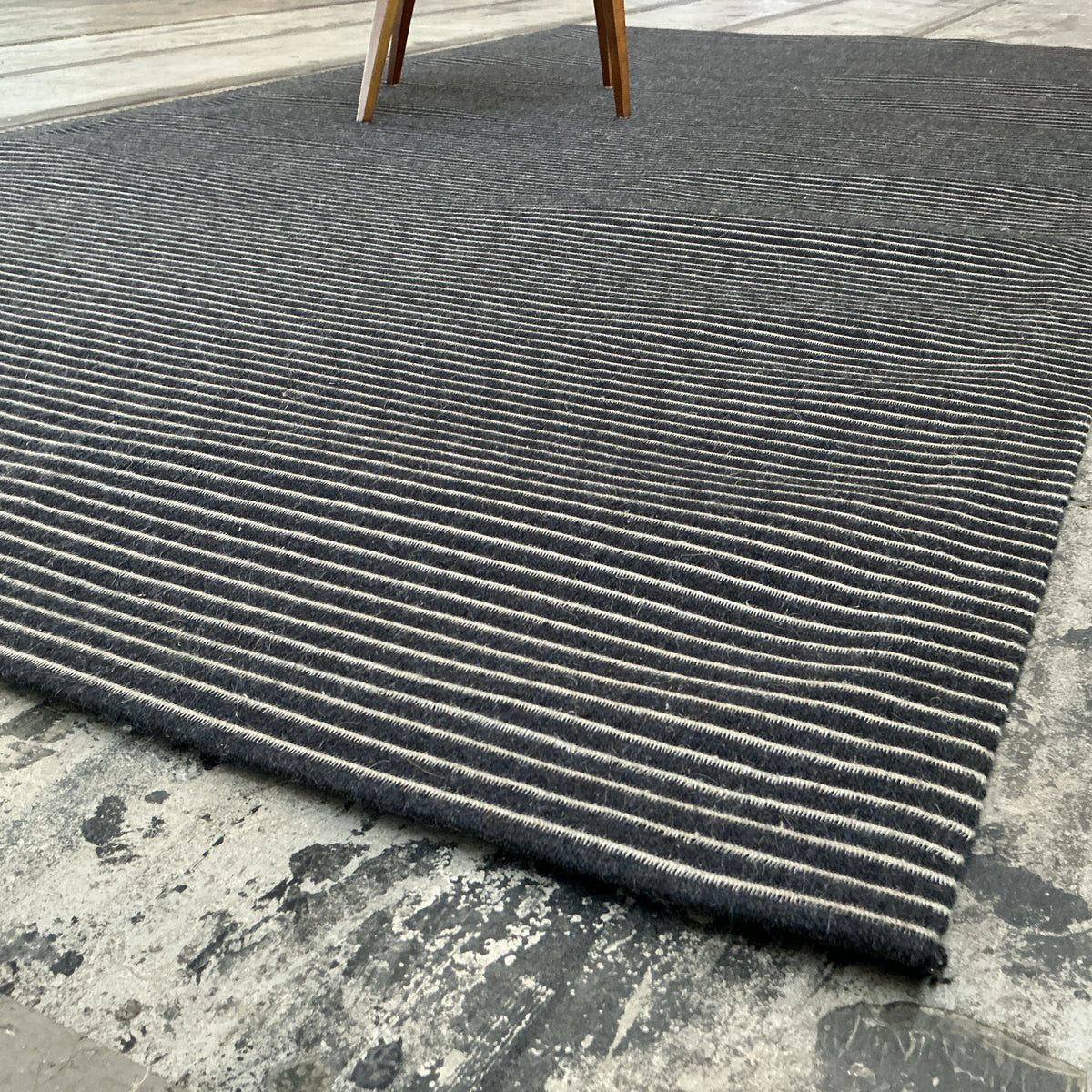 Haargarn-/Wollteppich Element 712 schwarz 160 x 300 cm