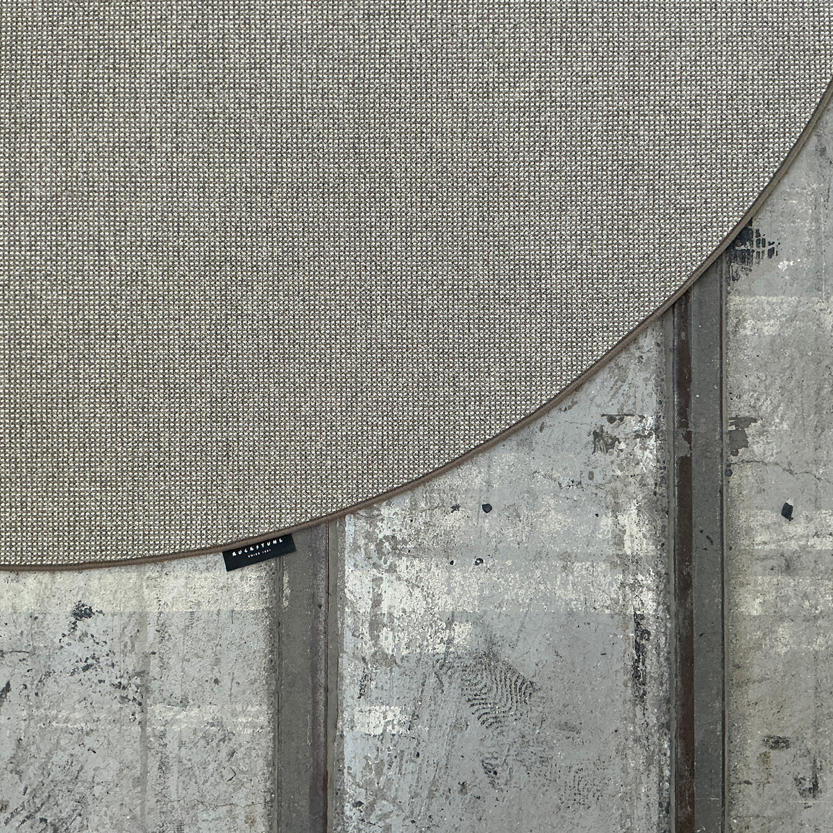 Haargarn-/Wollteppich Trap 283 beige-natur Ø 230 cm