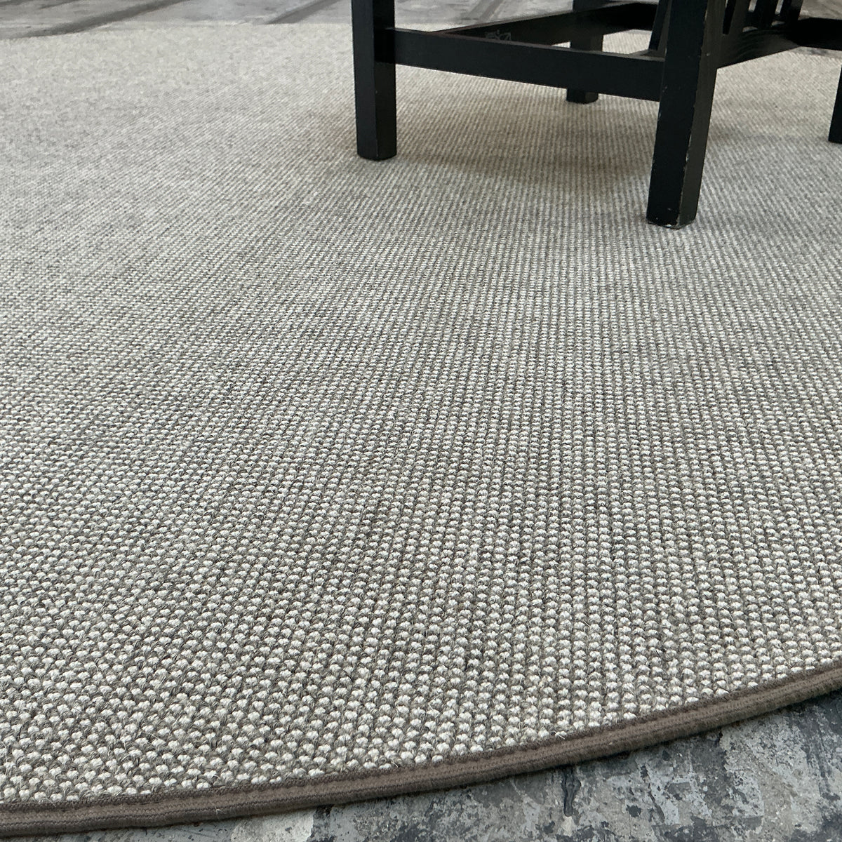 Haargarn-/Wollteppich Trap 283 beige-natur Ø 230 cm