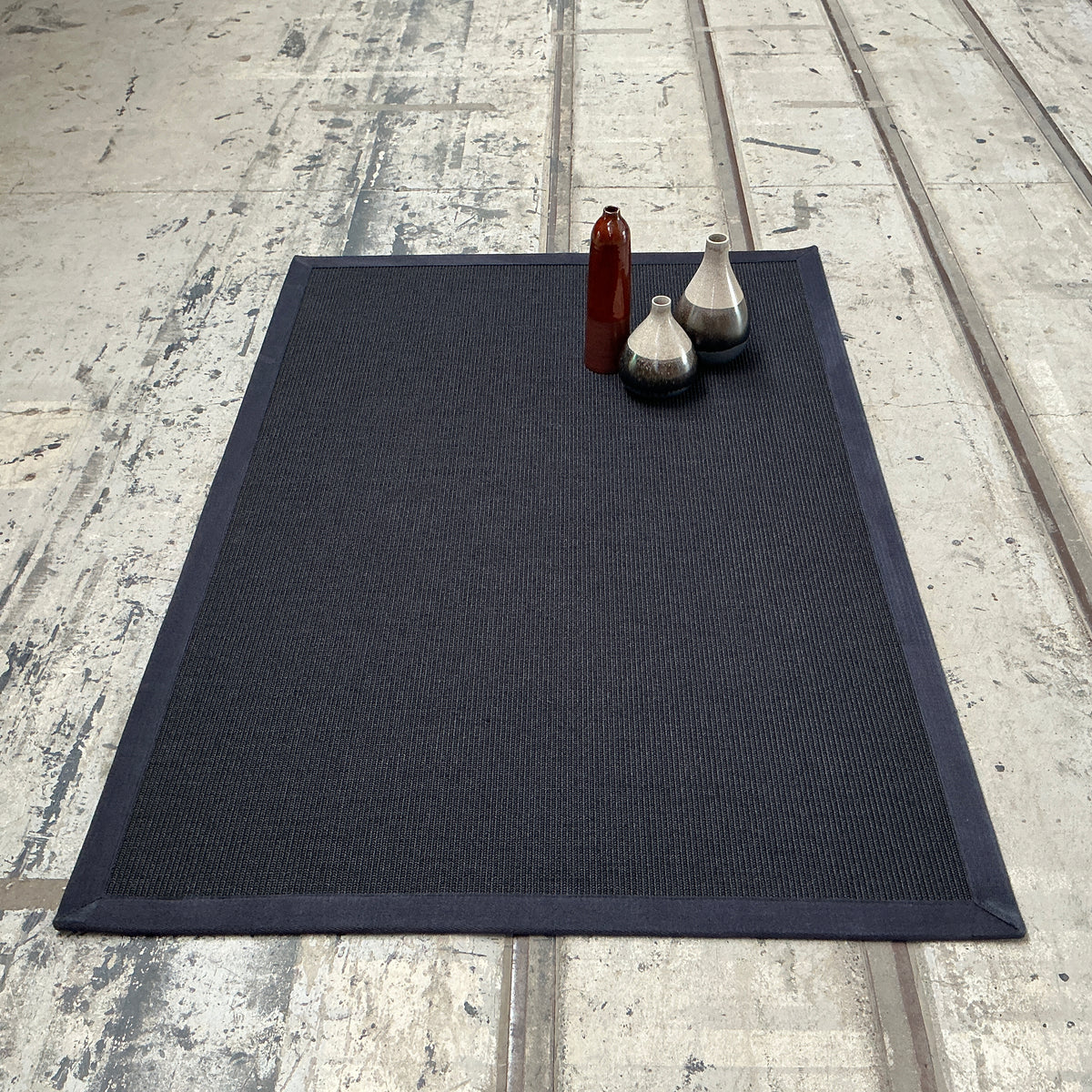 Sisalteppich Jaipolino 70034 schwarz 138 x 200 cm
