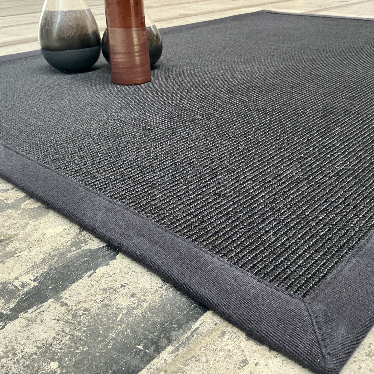 Sisalteppich Jaipolino 70034 schwarz 138 x 200 cm