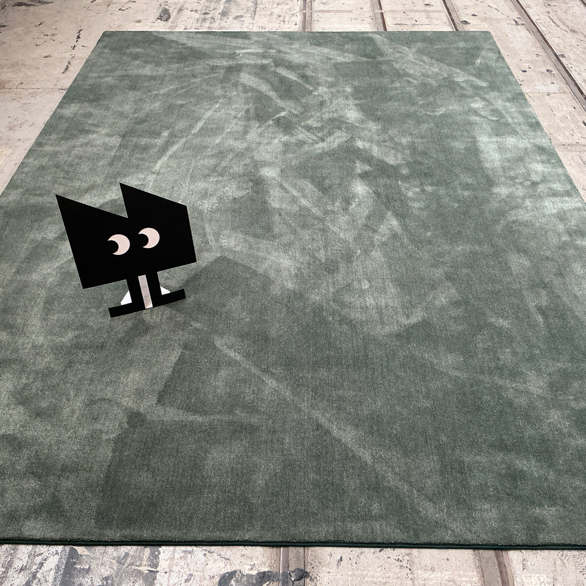 Woll-/Viskoseteppich Hampton 40210 salbei 250 x 350 cm