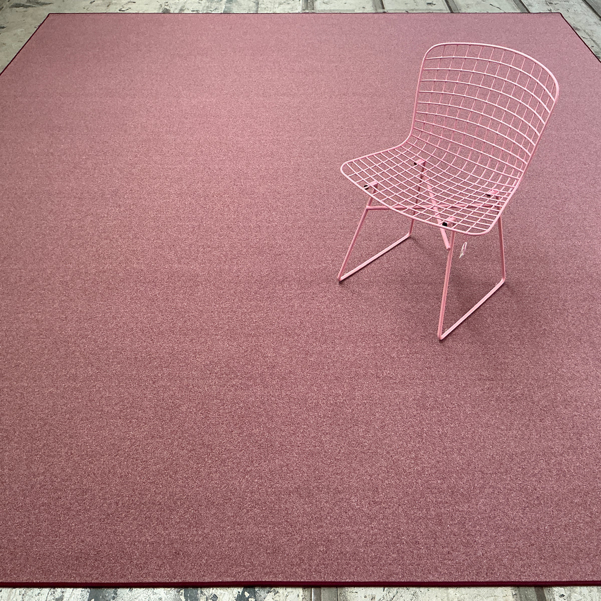 Schurwollteppich antistatisch Rollerwool 10293 toskanarot 350 x 400 cm