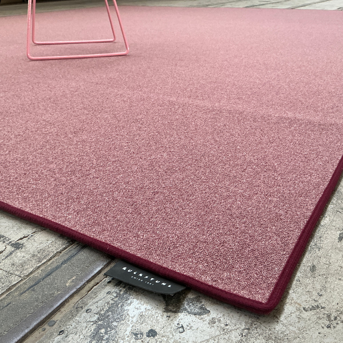 Schurwollteppich antistatisch Rollerwool 10293 toskanarot 350 x 400 cm