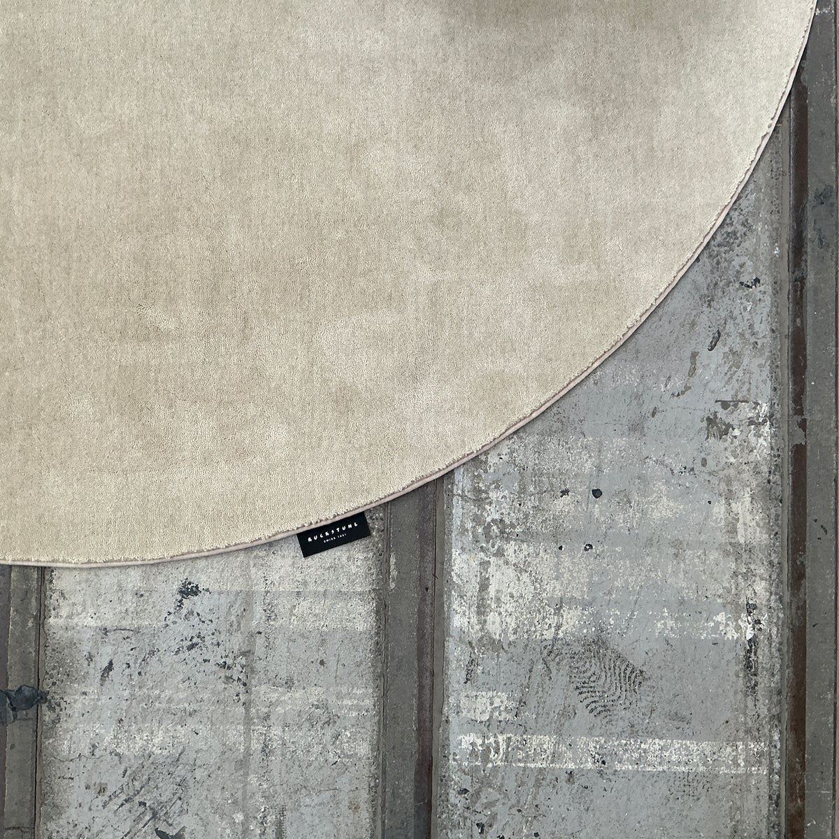 Woll-/Viskoseteppich Hampton 60314 beige Ø 195 cm