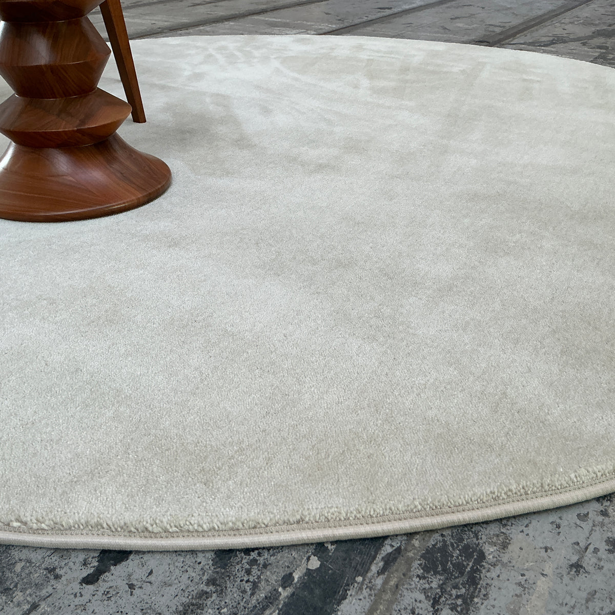 Woll-/Viskoseteppich Hampton 60314 beige Ø 195 cm