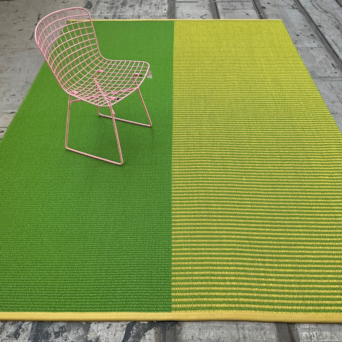 Sisalteppich Fifty-Fifty 40183 grün-gelb 230 x 340 cm