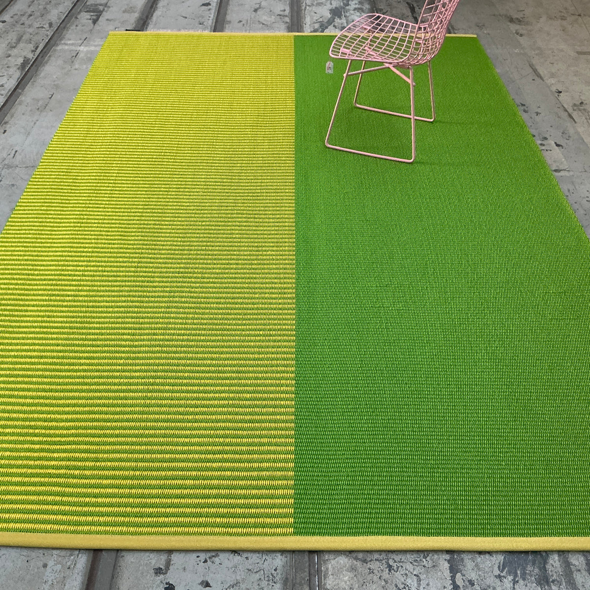 Sisalteppich Fifty-Fifty 40183 grün-gelb 230 x 340 cm