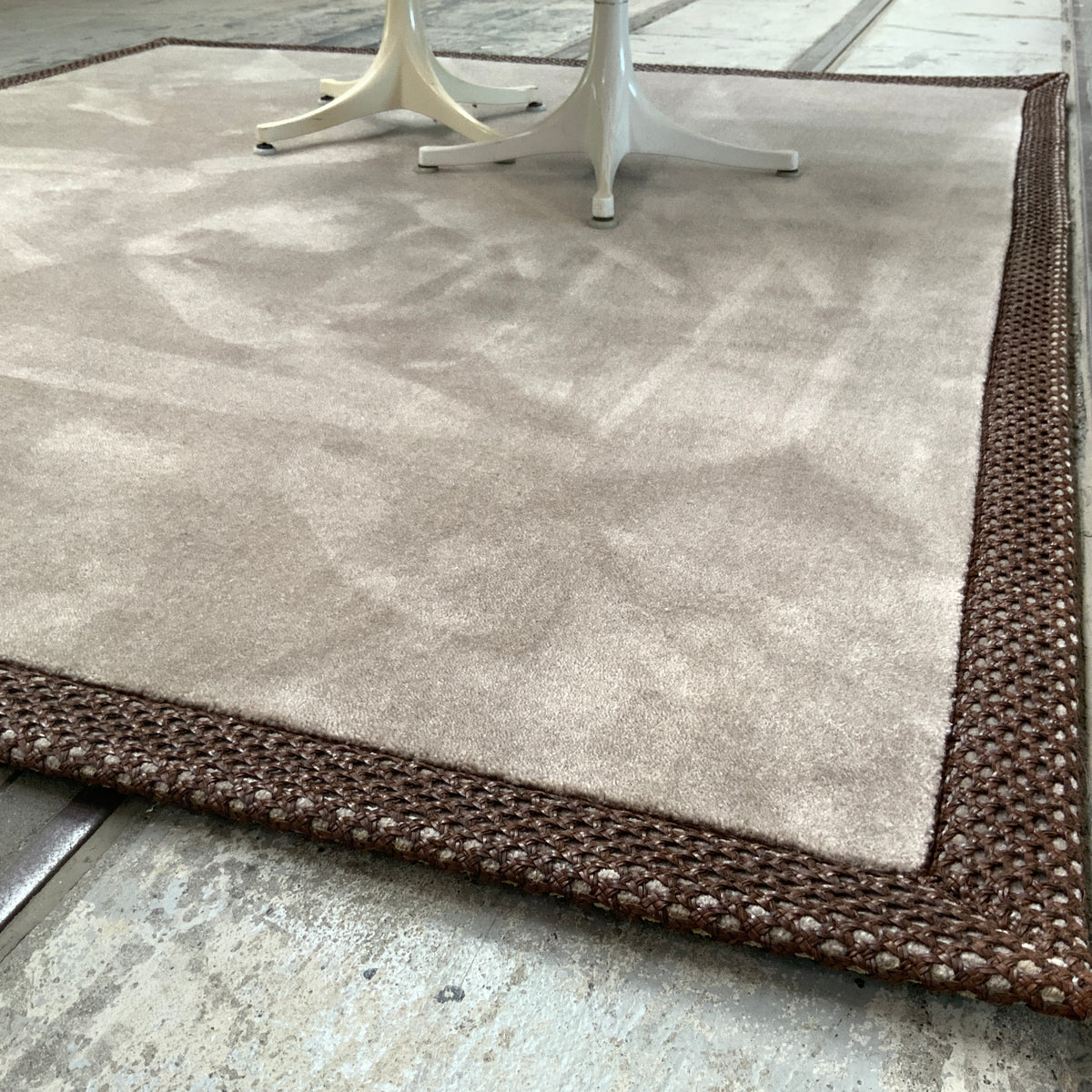 Woll-/Viskoseteppich Hampton Spezialfarbe 179 x 199 cm