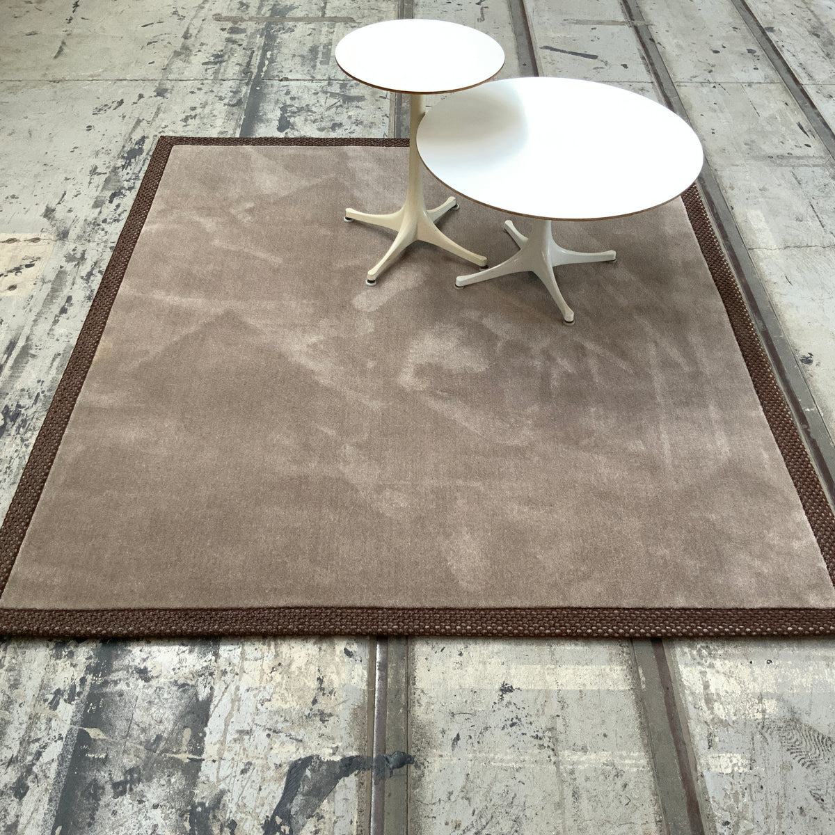Woll-/Viskoseteppich Hampton Spezialfarbe 179 x 199 cm