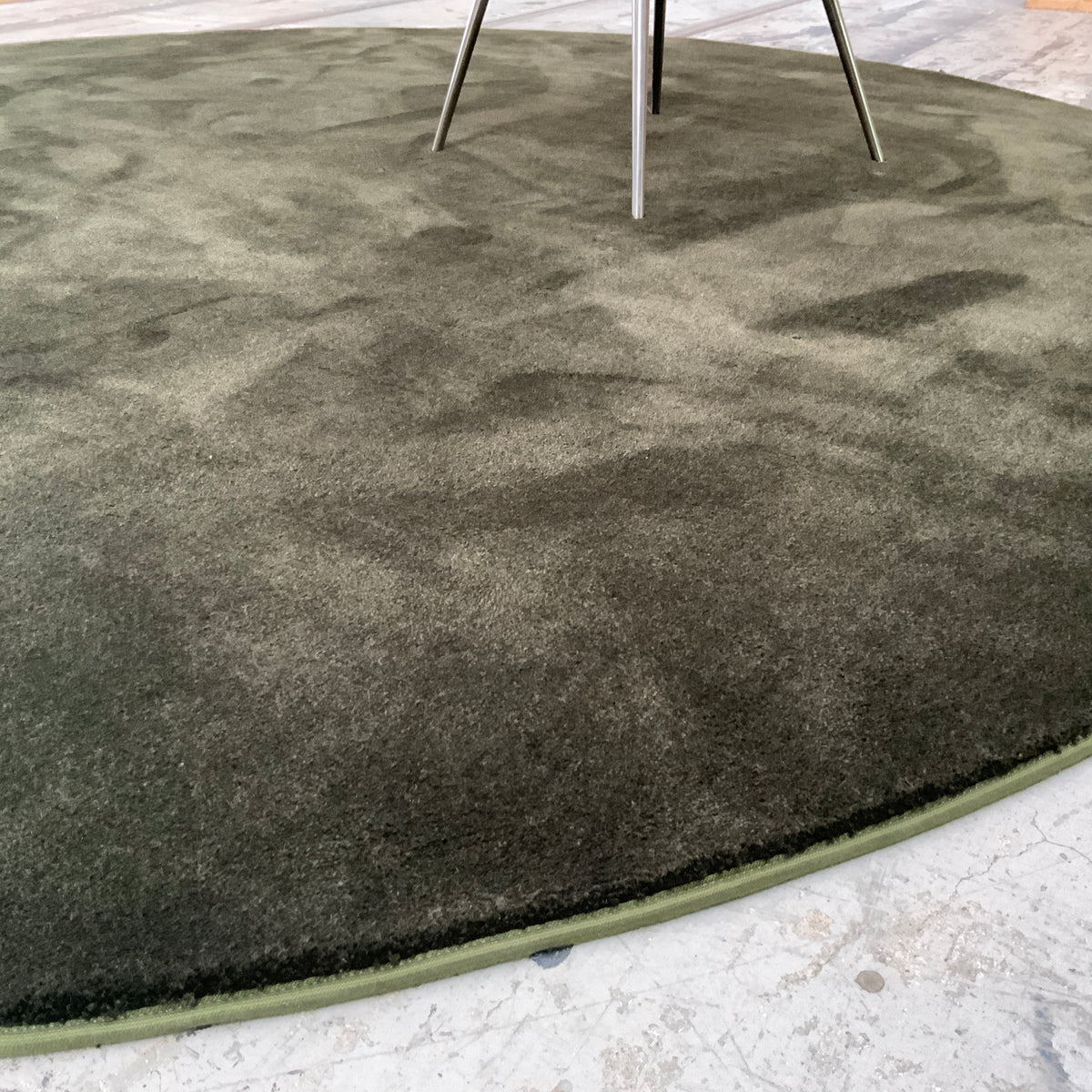 Woll-/Viskoseteppich Hampton 40224 moss Ø 280 cm